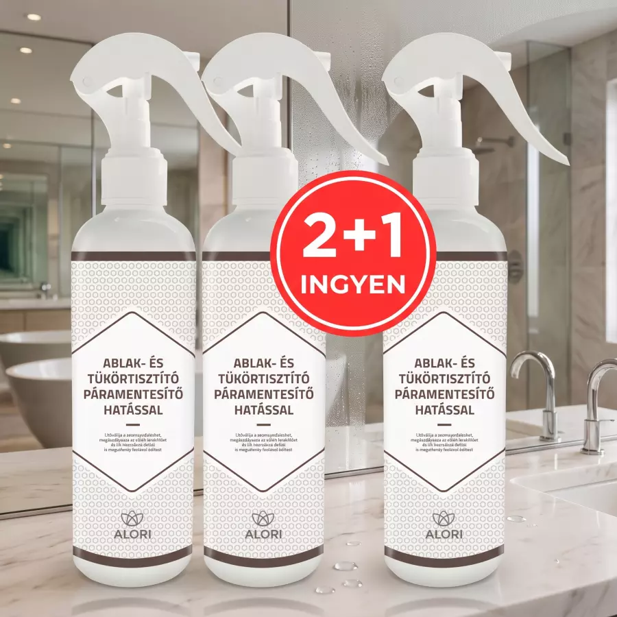 Ablak- és tükörtisztító páramentesítő hatással 2+1 ingyen
